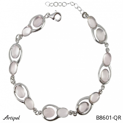 Bracelet B8601-QR en Quartz rose véritable