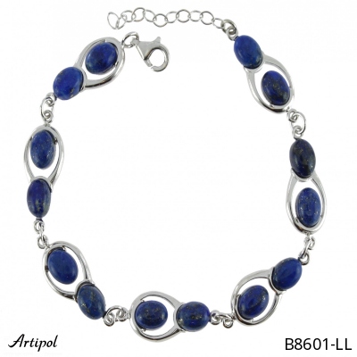 Armreif B8601-LL mit echter Lapis Lazuli