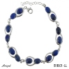 Armreif B8601-LL mit echter Lapis Lazuli