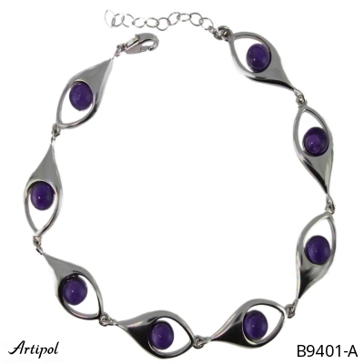 Bracelet B9401-A en Améthyste véritable