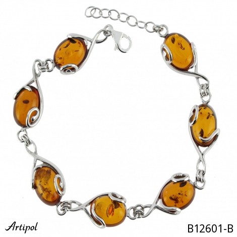 Armreif B12601-B mit echter Bernstein