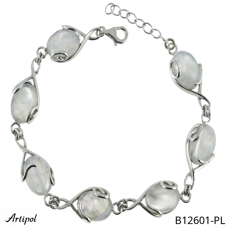Bracelet B12601-PL with real Moonstone