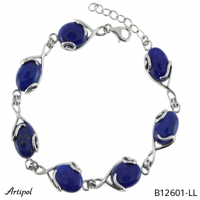 Armreif B12601-LL mit echter Lapis Lazuli
