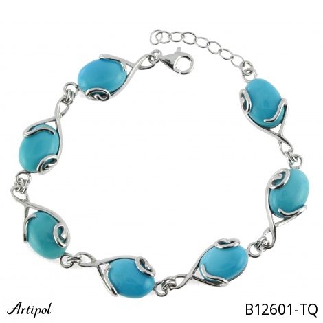 Bracelet B12601-TQ en Turquoise véritable