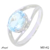 Ring M01-AQ with real Aquamarine