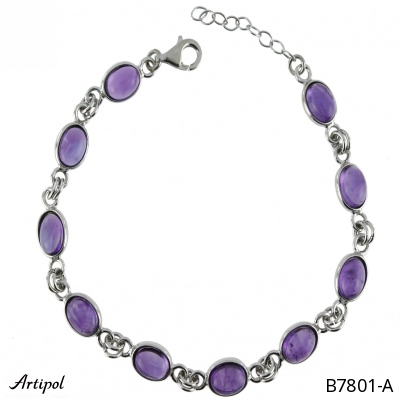 Bracelet B7801-A with real Amethyst