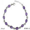 Armreif B7801-A mit echter Amethyst