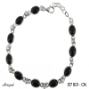 Bracelet B7801-ON with real Black Onyx