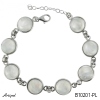 Bracelet B10201-PL with real Moonstone