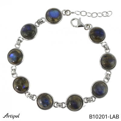 Bracelet B10201-LAB with real Labradorite
