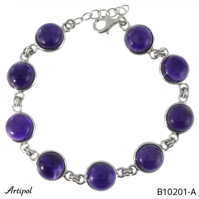Bracelet B10201-A with real Amethyst