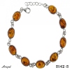 Bracelet B9402-B with real Amber