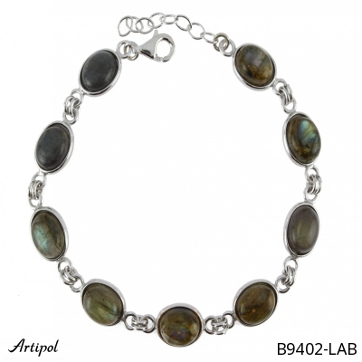 Bracelet B9402-LAB en Labradorite véritable