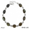 Bracelet B9402-LAB with real Labradorite