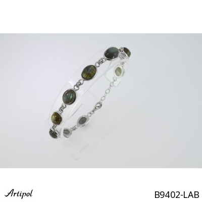 Bracelet B9402-LAB with real Labradorite