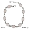 Bracelet B9402-QR with real Rose Quartz