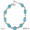 Bracelet B9402-TQ en Turquoise véritable