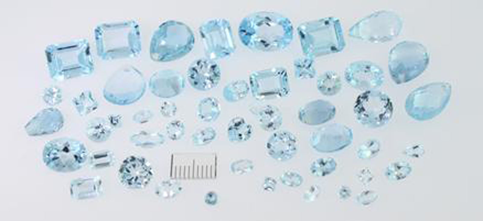 Blue topaz faceted cut - Jewelry stones